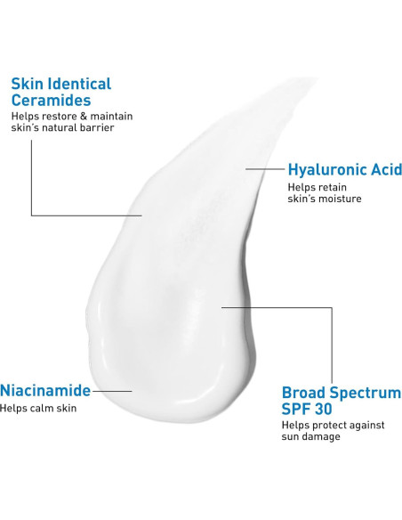 CeraVe Loción Hidratante Facial AM SPF 30 85g - No Comedogénica CeraVe Loción Hidratante Facial AM SPF 30 85g - No Comedogénica