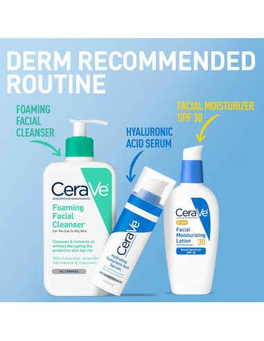 CeraVe Loción Hidratante Facial AM SPF 30 85g - No Comedogénica