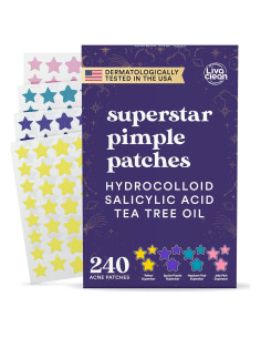 Parche Estelar LivaClean para Acné 240 Parches Hidrocoloide