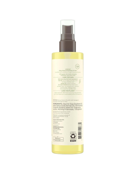 Aceite Corporal Hidratante Aveeno 200 ml con Avena y Jojoba