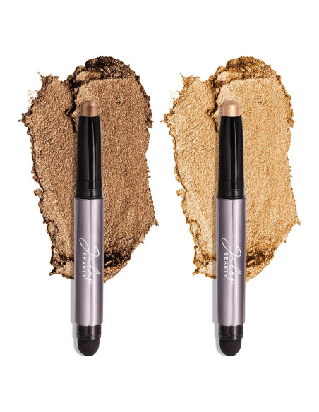 Dúo de Sombra de Ojos Julep 101 Crme-a-Powder Bronce/Dorado