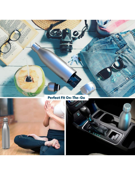 Botella de Acero Inoxidable Travah 500ml Aislada y Portátil