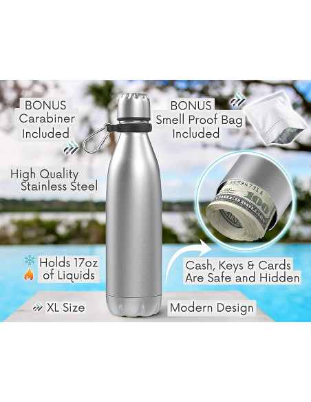 Botella de Acero Inoxidable Travah 500ml Aislada y Portátil