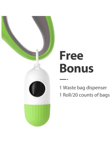 Correa Retráctil para Perros Fida Mediana 4.88m Verde