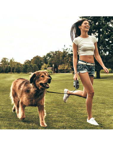 Correa Retráctil para Perros Fida Mediana 4.88m Verde