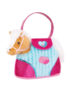 Caballo de Peluche Beige Pucci Pups con Bolsa Rosa ST8274Z