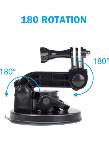 Soporte de Ventosa Suptig para GoPro Hero 13/12/11/10/9/8