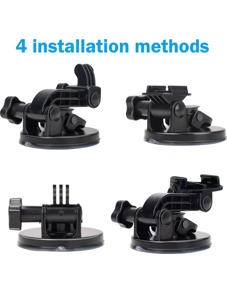 Soporte de Ventosa Suptig para GoPro Hero 13/12/11/10/9/8