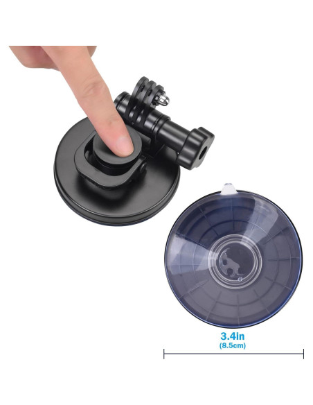 Soporte de Ventosa Suptig para GoPro Hero 13/12/11/10/9/8