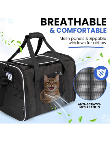 Transportín para Gatos OB-Commerce Grande con Caja de Arena