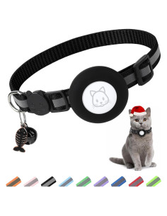 Collar para Gato SimpleThings con Soporte para Airtag Negro