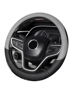 Funda de Volante Wevdn Gris Universal de Cuero Antideslizante