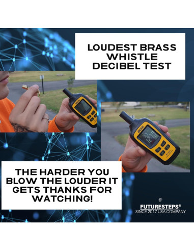 Silbato de Bronce FUTURESTEPS 125dB para Supervivencia