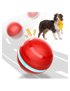 Bola Interactiva para Perros LEPLE P64 Recargable Rojo