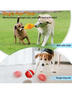 Bola Interactiva para Perros LEPLE P64 Recargable Rojo 2