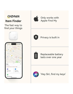 Localizador de Llaves CHZHVAN World Tag Bluetooth Blanco 2