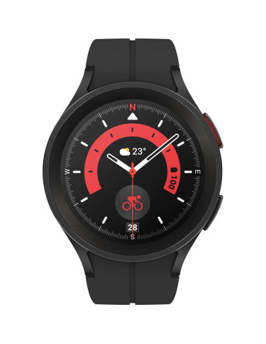 Reloj Inteligente Samsung Galaxy Watch 5 Pro 45mm - Titanio, GPS, Frecuencia Cardíaca