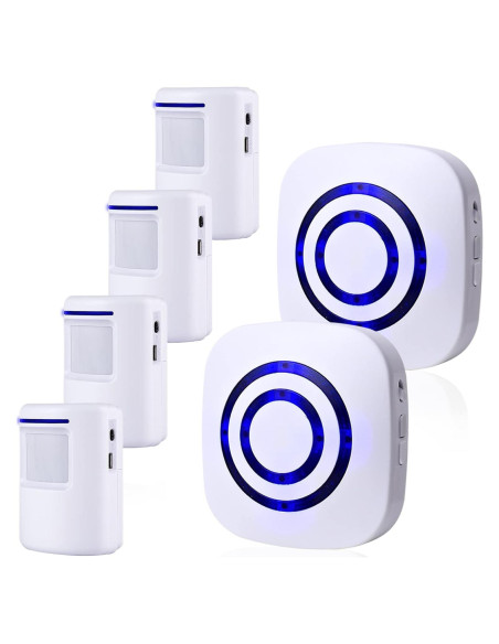 Alarma Inalámbrica de Movimiento BESTOONE con 4 Detectores