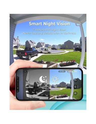 Cámara Timbre Video Ecoey GW1003 1080P Wi-Fi Audio Bidireccional