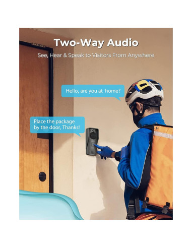 Cámara Timbre Video Ecoey GW1003 1080P Wi-Fi Audio Bidireccional