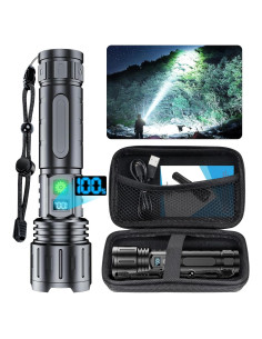 Linterna LED Hoxida K2302 20000 Lúmenes Recargable IPX6