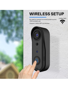 Cámara de Timbre de Video Inalámbrico Eaula Videns 1080p HD 2