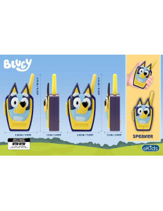 Walkie Talkies Bluey para Niños 500 pies Alcance Divertido 2
