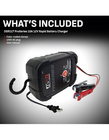 Cargador de Batería Schumacher DSR117 10A 12V Automático