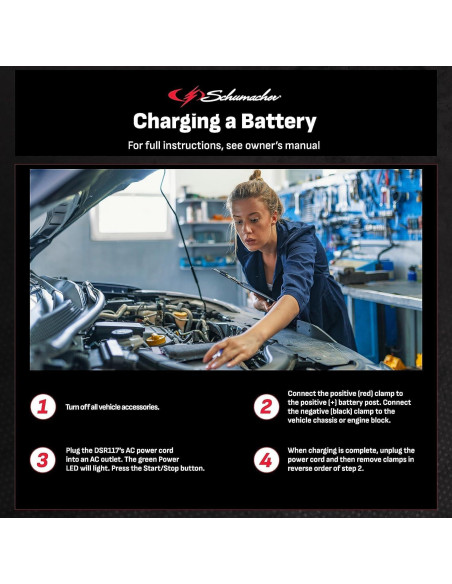 Cargador de Batería Schumacher DSR117 10A 12V Automático Cargador de Batería Schumacher DSR117 10A 12V Automático