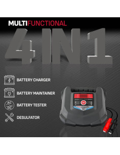 Cargador Automático Schumacher SC1280 15A 6V/12V 4-en-1 2