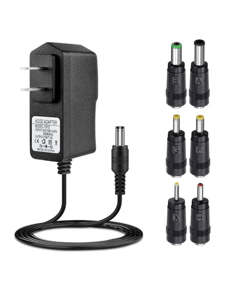Adaptador de Cargador 15V 1A ycwwzzh para Iniciadores de Batería