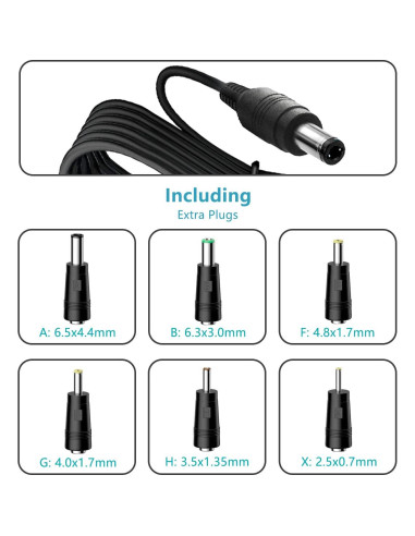 Adaptador de Cargador 15V 1A ycwwzzh para Iniciadores de Batería