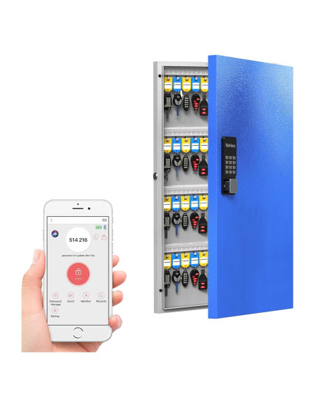 Caja de Llaves WeHere 96 Claves Montada en Pared Bluetooth
