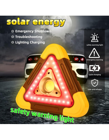 Triángulo Reflectante LED de Emergencia OUYOO - 30W IP65