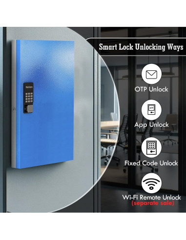 Caja de Llaves WeHere 96 Claves Montada en Pared Bluetooth