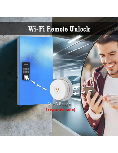 Caja de Llaves WeHere 96 Claves Montada en Pared Bluetooth