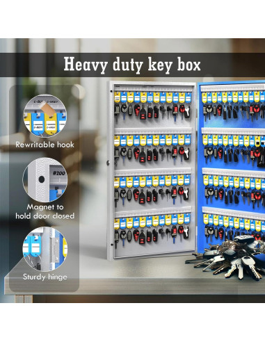 Caja de Llaves WeHere 96 Claves Montada en Pared Bluetooth
