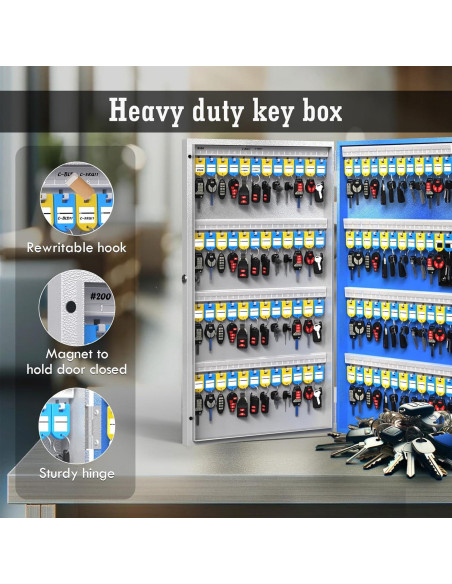 Caja de Llaves WeHere 96 Claves Montada en Pared Bluetooth