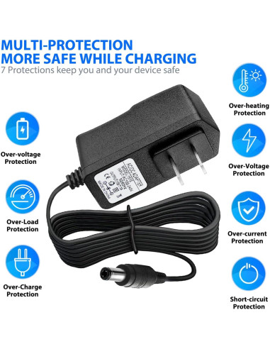 Adaptador de Cargador 15V 1A ycwwzzh para Iniciadores de Batería