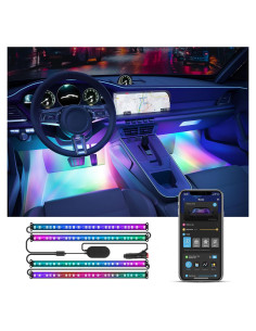 Luces LED Govee H7090 para Auto, RGBIC, Control APP, 30 Modos