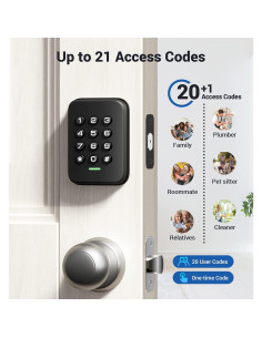 Cerradura Electrónica Veise VS01 con Teclado y Cierre Automático 2