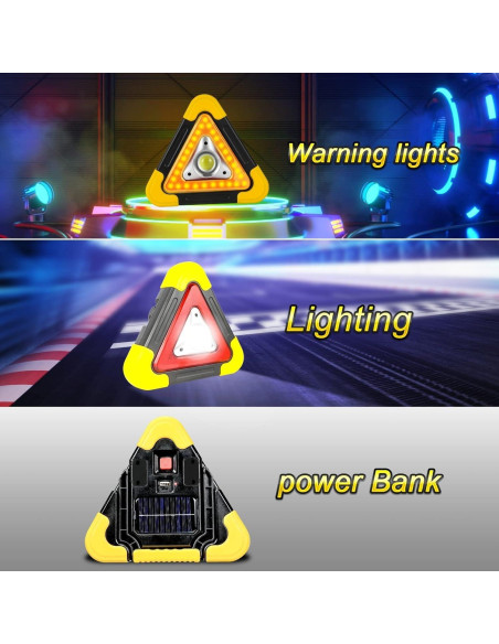Triángulo Reflectante LED de Emergencia OUYOO - 30W IP65
