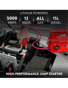 Weego C120 Arrancador de Salto 5000A 12V para Motores 2