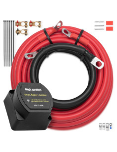 Aislador de Batería Doble Mata1 12V 140Amp IP67 para Vehículos