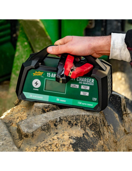 Cargador Battery Tender 15 AMP 12V Pantalla LCD AGM Gel Cargador Battery Tender 15 AMP 12V Pantalla LCD AGM Gel