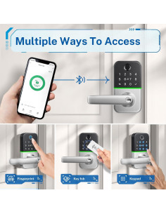 Cerradura Inteligente KUCACCI Z2 con Teclado y Huella Digital 2