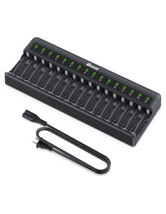 Cargador de Baterías Bonai 16 Bahías AA AAA NiMH NiCD