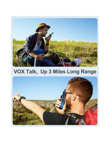 Walkie Talkies NXGKET Recargables 6 Paquete 22 Canales