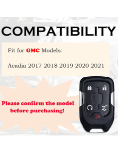 Llave de Control Remoto GMC Acadia 2017-2021 5 Botones 2
