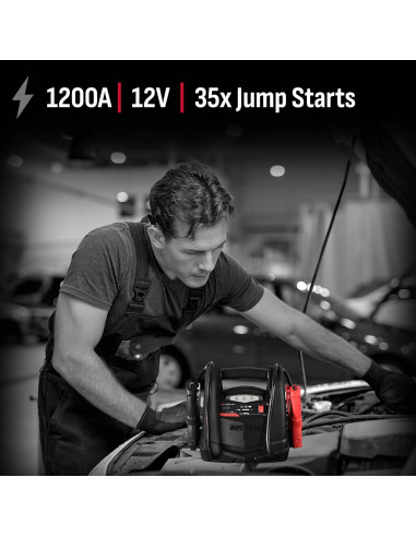 Arrancador de Salto Schumacher SL1562 1200A 12V 4-en-1